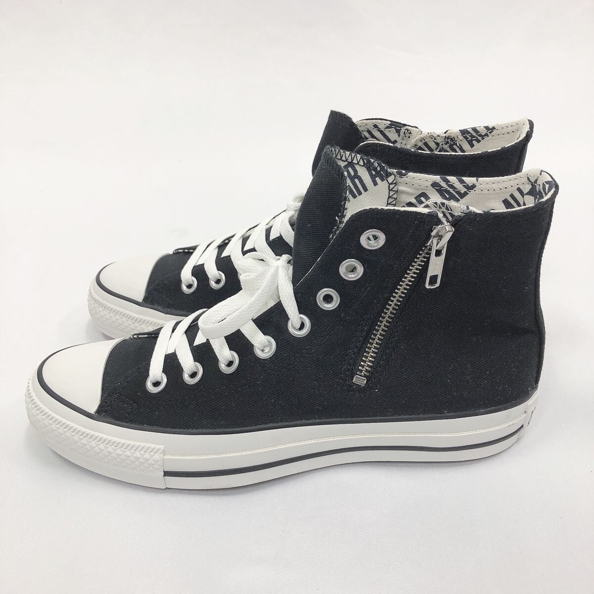 ★4-1001 美品 CONVERSE ALL STAR コンバース オールスター 25cm ハイカットスニーカー ハイカット ブラック 箱付き シューキーパー付き_画像3