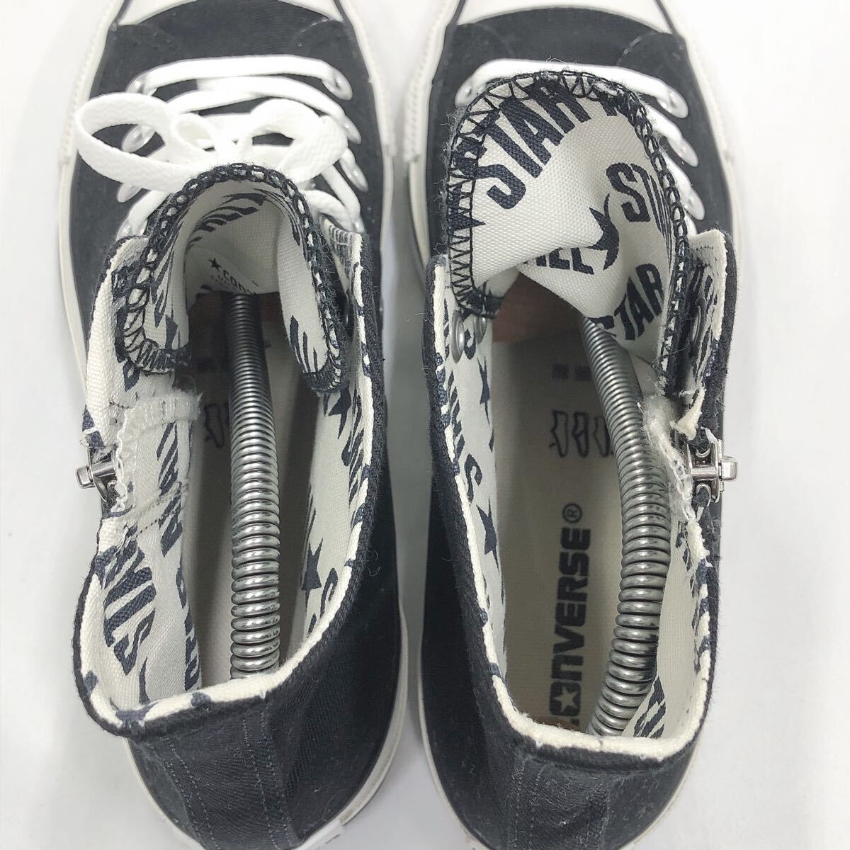 ★4-1001 美品 CONVERSE ALL STAR コンバース オールスター 25cm ハイカットスニーカー ハイカット ブラック 箱付き シューキーパー付き_画像6