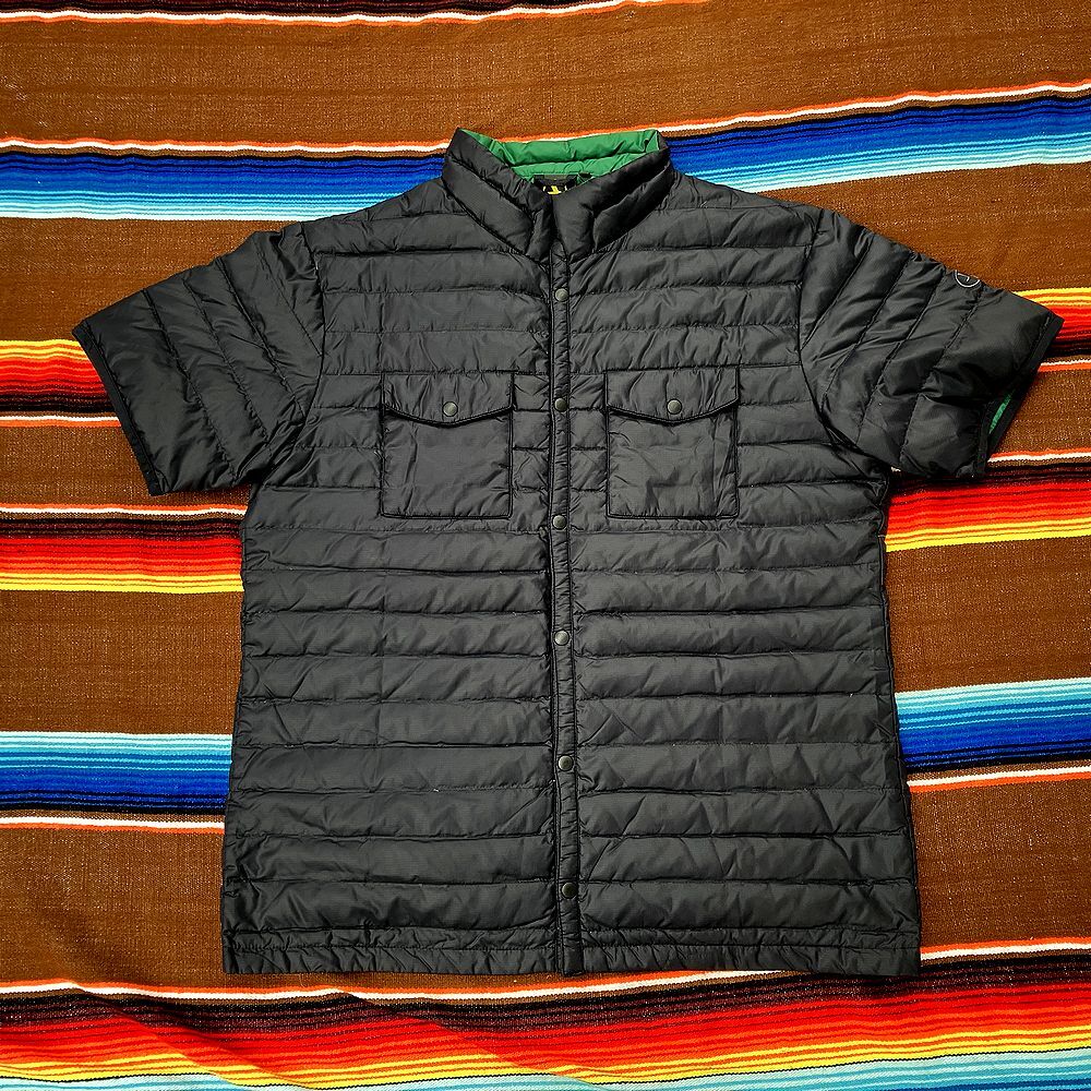 *AIGLE Aigle короткий рукав down рубашка XL размер * поиск пуховик лучший уличный *AIGLE Aigle короткий рукав down рубашка XL размер * поиск пуховик лучший уличный