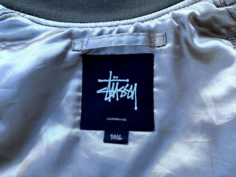 ◇STUSSY　ステューシー　MA-1　ジャケット　迷彩柄　Sサイズ◇検索　ブルゾン ジャンパー 古著