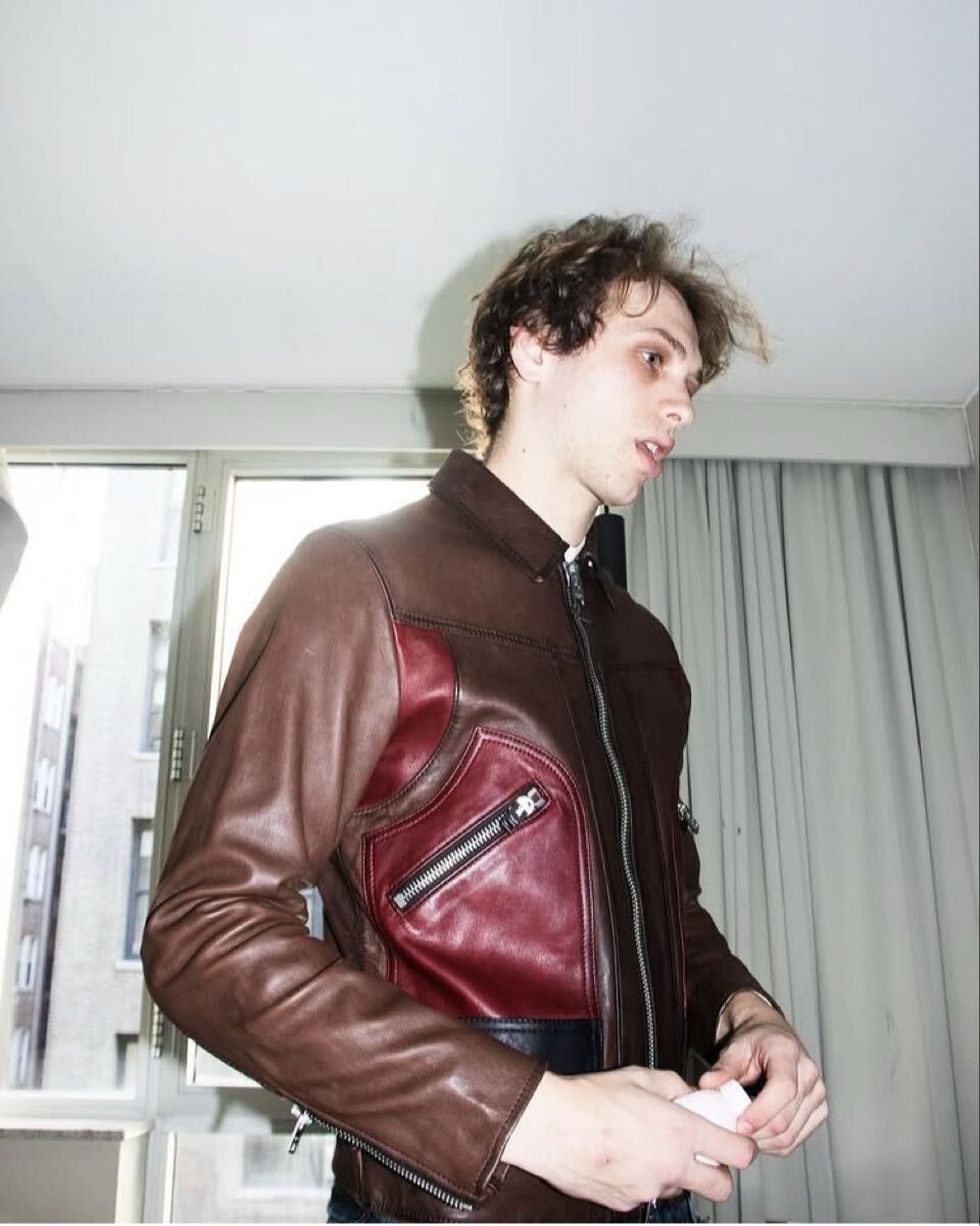 15.8万 COACH コーチ レザーライダース　ジャケット ブラウン 正規品　ラムレザー_画像3