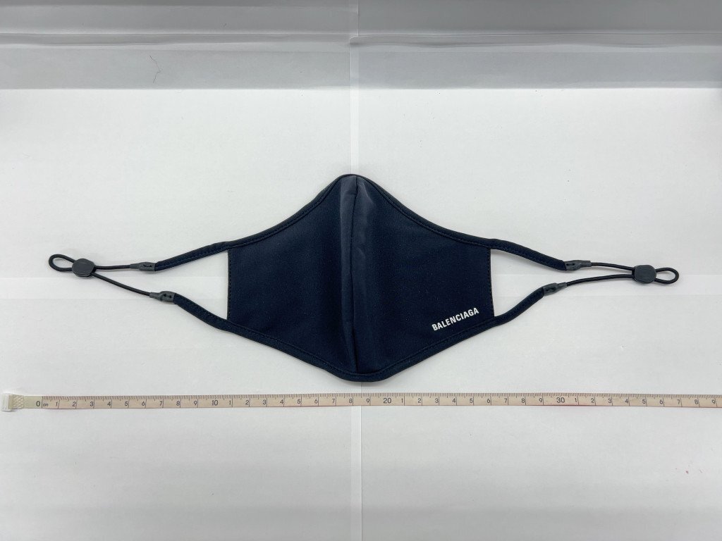 ◇ BALENCIAGA マスク バレンシアガ 布マスク mask 未使用 箱付き 現状品 ブラック 黒 KW205557_画像7