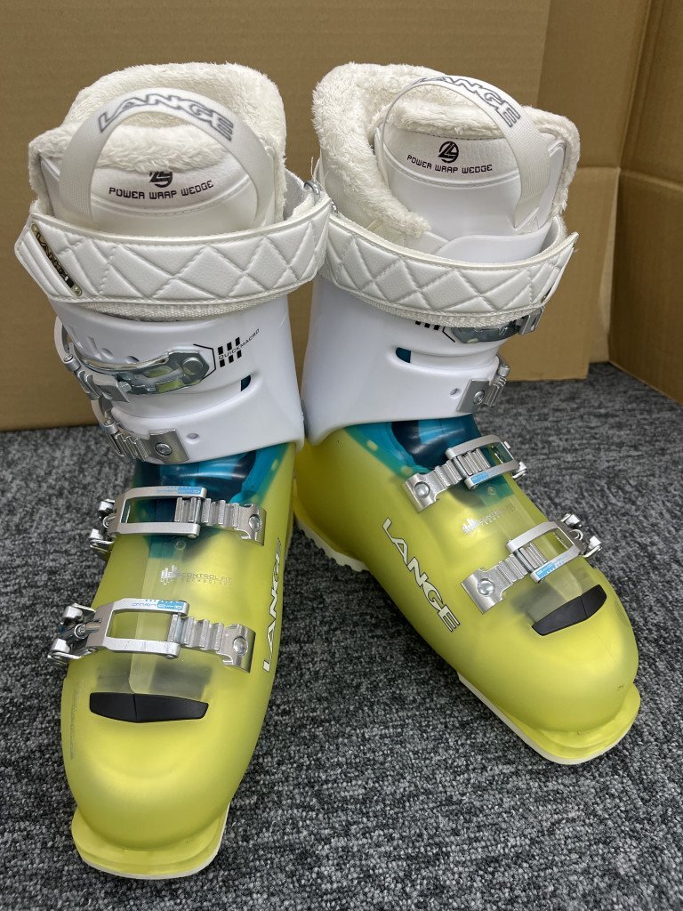 ◆LANGE スキーブーツ 25.5cm ソール長:296mm ヘルメット SWANS 54-58cm 現状品 OG209955_画像10