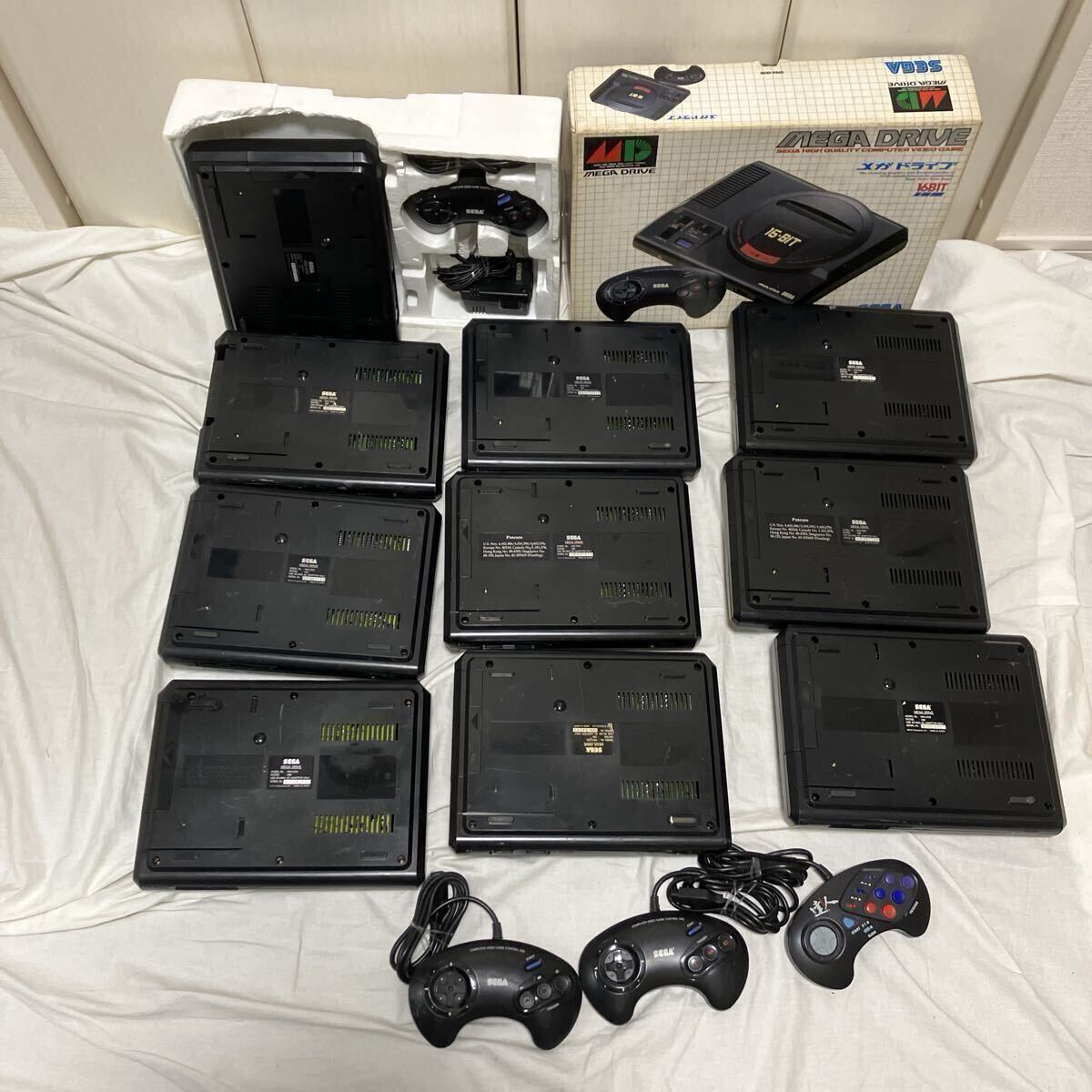 SEGA メガドライブ本体 10台セット 起動確認済 現状品_画像6