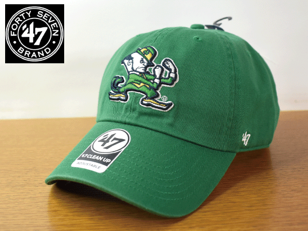 A960《未使用品》47 BRAND 47ブランド【フリーサイズ】USカレッジ NOTRE DAME FIGHTING IRISH 野球帽 帽子 キャップ USモデル