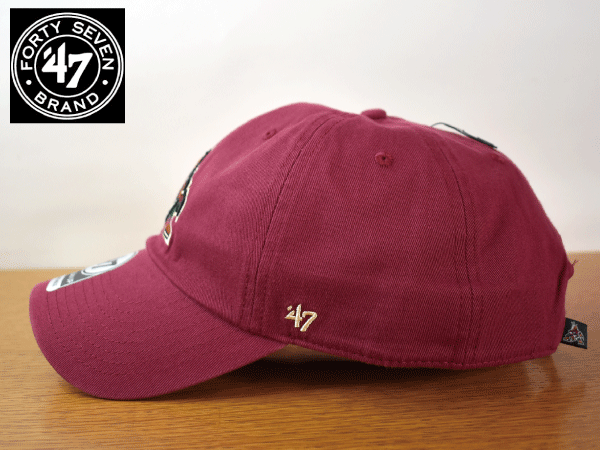 A989《未使用品》47 BRAND 47ブランド【フリーサイズ】NHL ARIZONA COYOTES コヨーテス 野球帽 帽子 キャップ USモデル