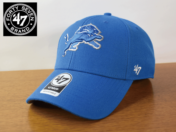 C50《未使用品》47 BRAND 47ブランド【フリーサイズ】NFL DETROIT LIONS ライオンズ 野球帽 帽子 キャップ USモデル