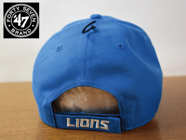 C50《未使用品》47 BRAND 47ブランド【フリーサイズ】NFL DETROIT LIONS ライオンズ 野球帽 帽子 キャップ USモデル