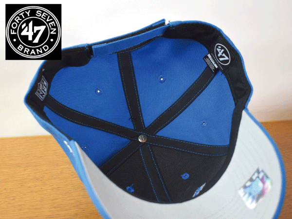 C50《未使用品》47 BRAND 47ブランド【フリーサイズ】NFL DETROIT LIONS ライオンズ 野球帽 帽子 キャップ USモデル