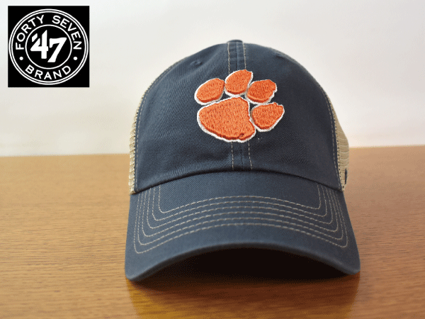 C46《未使用品》47 BRAND 47ブランド【フリーサイズ】US カレッジ CLEMSON TIGERS タイガース 野球帽 帽子 キャップ USモデル