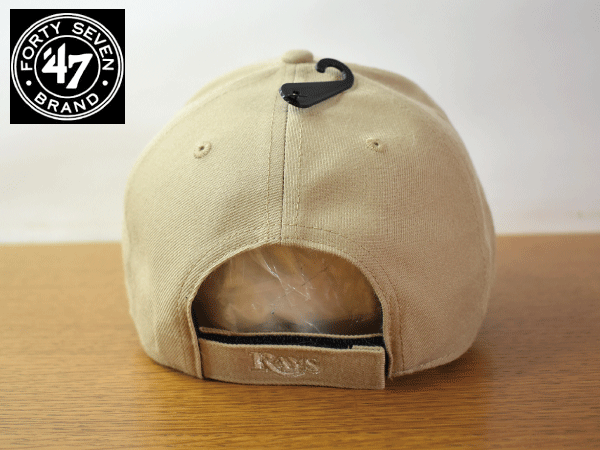 A32《未使用品》47 BRAND 47ブランド【フリーサイズ】MLB TAMPA BAY RAYS レイズ 野球帽 帽子 キャップ USモデルの画像5