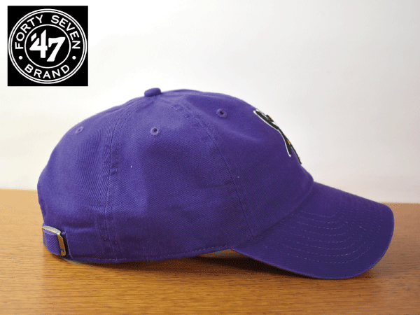 C64《未使用品》47 BRAND 47ブランド【フリーサイズ】NFL MINNESOTA VIKINGS バイキングス 野球帽 帽子 キャップ USモデル