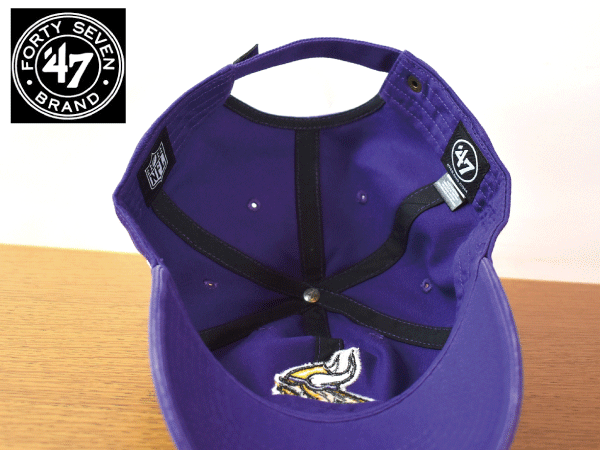 C64《未使用品》47 BRAND 47ブランド【フリーサイズ】NFL MINNESOTA VIKINGS バイキングス 野球帽 帽子 キャップ USモデル