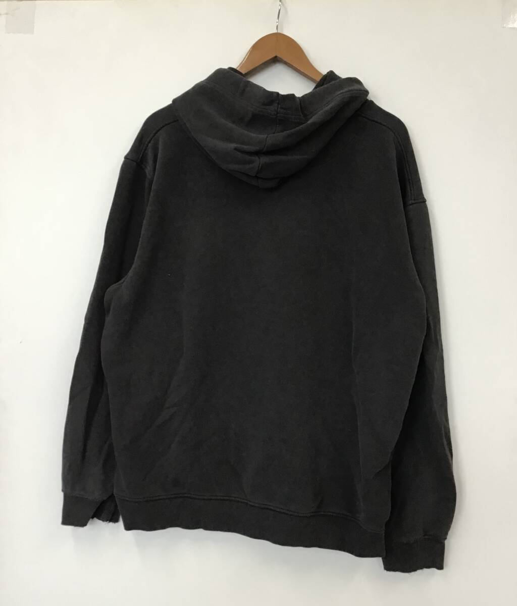 《 H 371 》NIKE ナイキ パーカー フーディー プルオーバー ワンポイント XXL 黒 スポーツ トップス アメリカ古着 古着卸_画像3