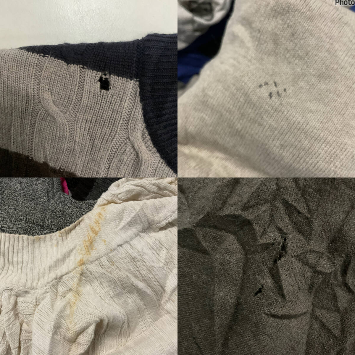 【T1442】★ブランド豊富★ アメリカ古着 古着卸 セーター大量45kgベール目玉商品 最安値 デザイン豊富 サイズMIX 秋冬 仕入れ_画像8