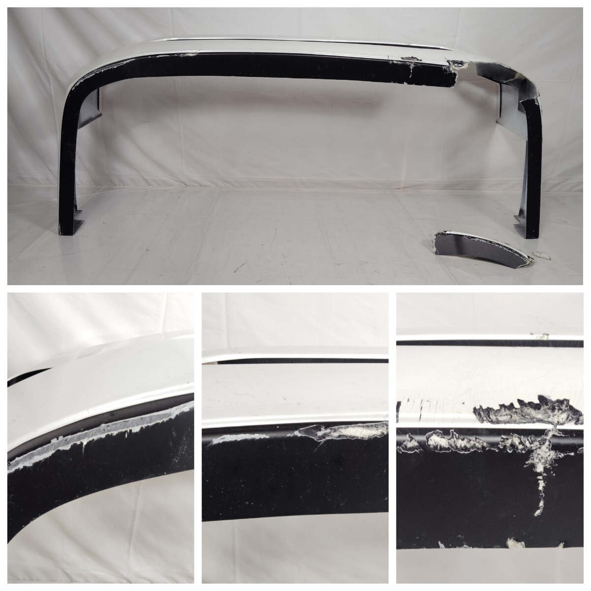 ■送料込■即決 CRS ESSEX ハイエース 200系 ナロー 標準 全型 LEGARE フロントバンパー ホワイトパール 070 白 FRPトヨタ 108_画像5