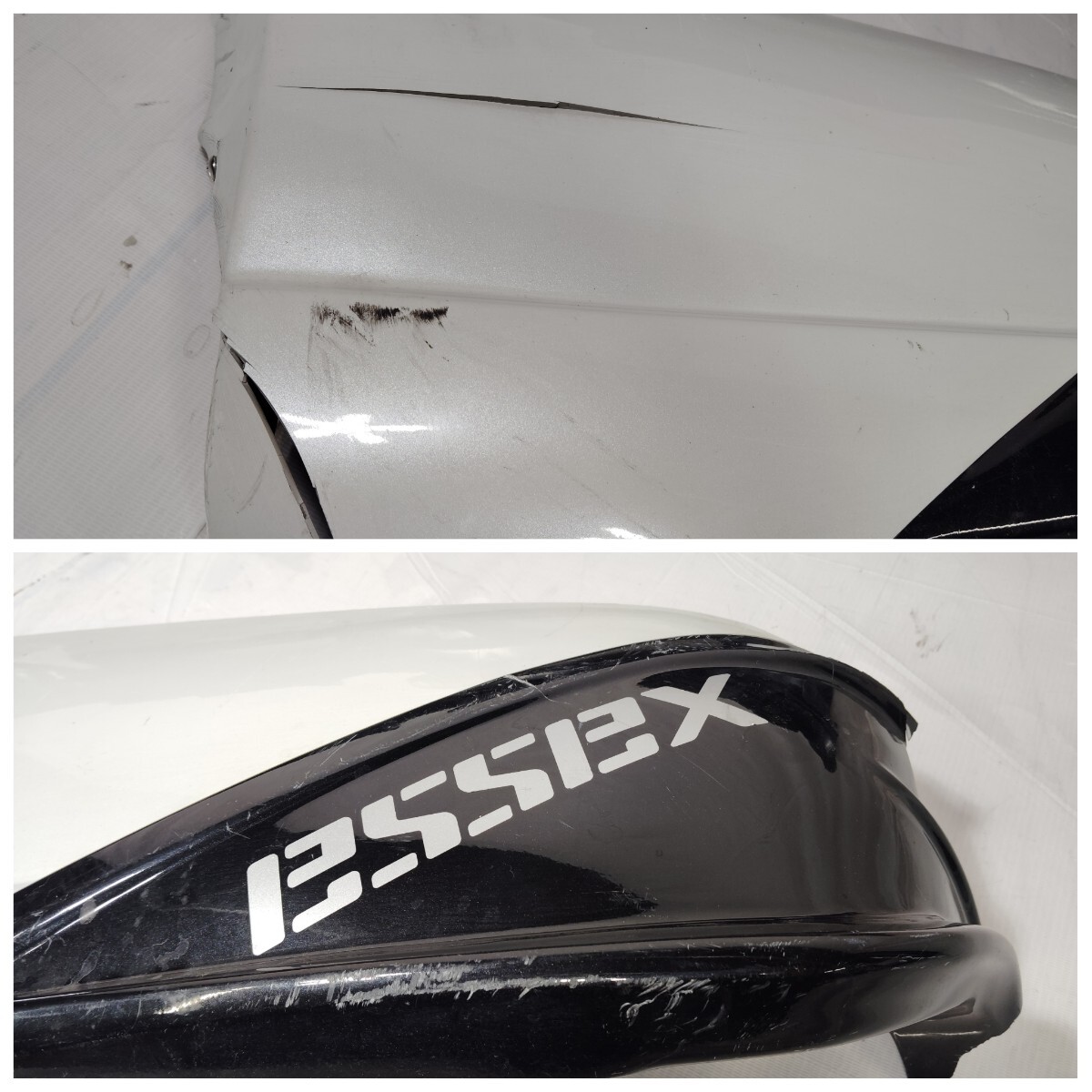 ■送料込■即決 CRS ESSEX ハイエース 200系 ナロー 全型 QUATTRO リアバンパー ホワイトパール ブラック ツートン トヨタ 122_画像5