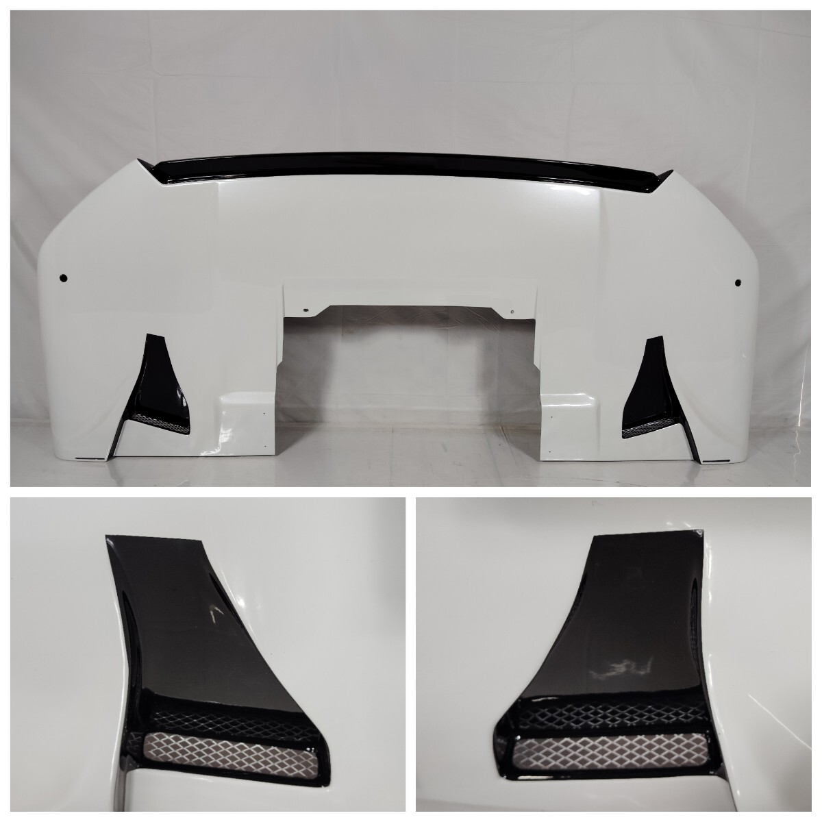 ■良品 送料込■即決 CRS ESSEX スティングレイパネル ハイエース 200系 ワイド 4型/5型/6型/7型/8型 ホワイトパール 070 ブラック 161_画像5