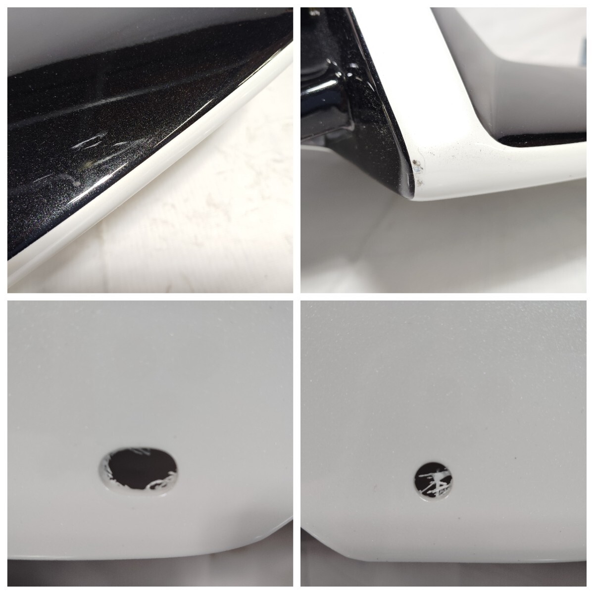 ■良品 送料込■即決 CRS ESSEX スティングレイパネル ハイエース 200系 ワイド 4型/5型/6型/7型/8型 ホワイトパール 070 ブラック 161_画像7