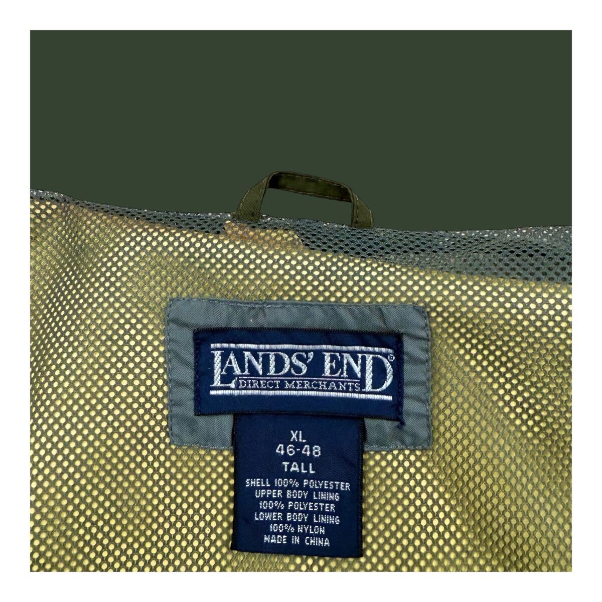 90s ランズエンド ゴアテックスパッカブルシェルジャケット オリーブ カーキ LANDS’ END GORE-TEX マウンテンパーカー オリーブ グリーン_画像7