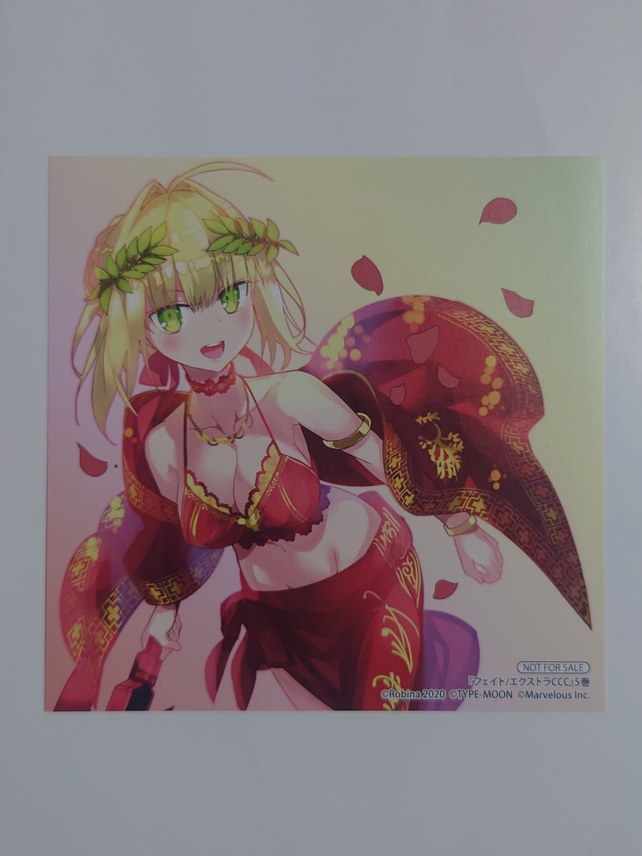 【非売品】「Fate/EXTRA CCC」フェイトエクストラ イラストカード ポストカード メッセージペーパー 角川コミックスエース ノベルティ_画像2
