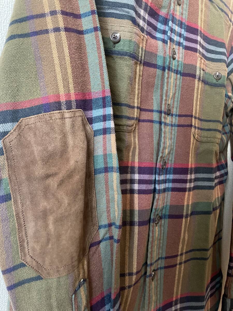 POLO RALPH LAUREN ルフローレン チェック ネルシャツ メンズM相当_画像4