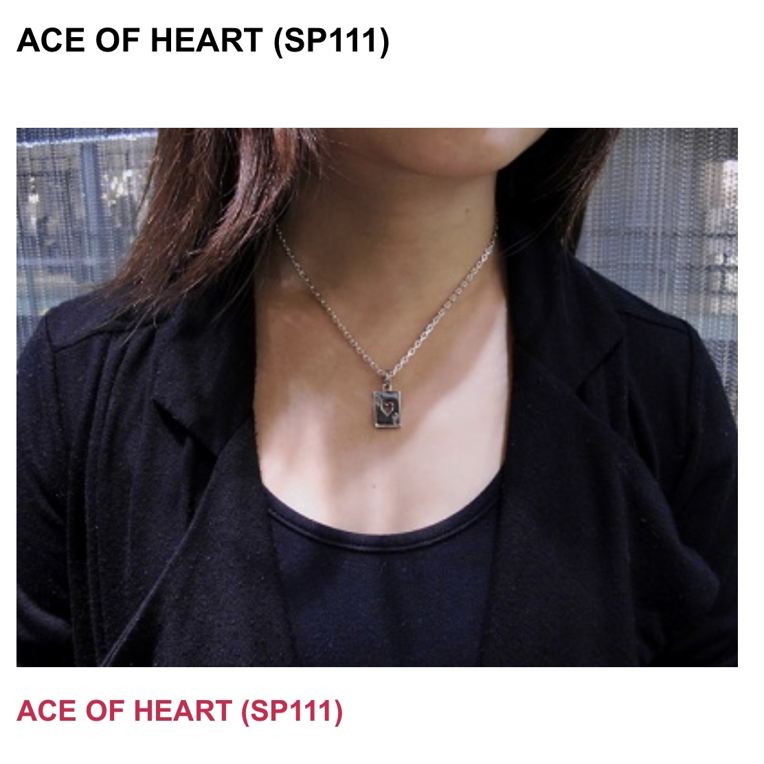 прекрасный товар * Royal Order ACE OF HEART Ace ob Heart * обычная цена :20900 иен * Heart подвеска * карты узор *silver925