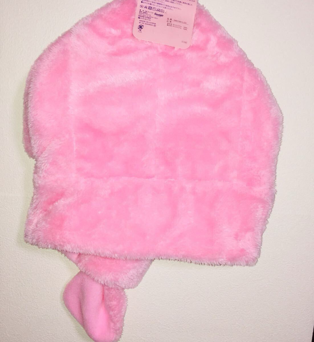 簡易包装■サンリオ/マイメロ/フードウォーマー/ネックウォーマー/マフラー/被り物/帽子/キャラクター/大人用/簡易包装/タグ付き新品未使用_画像4