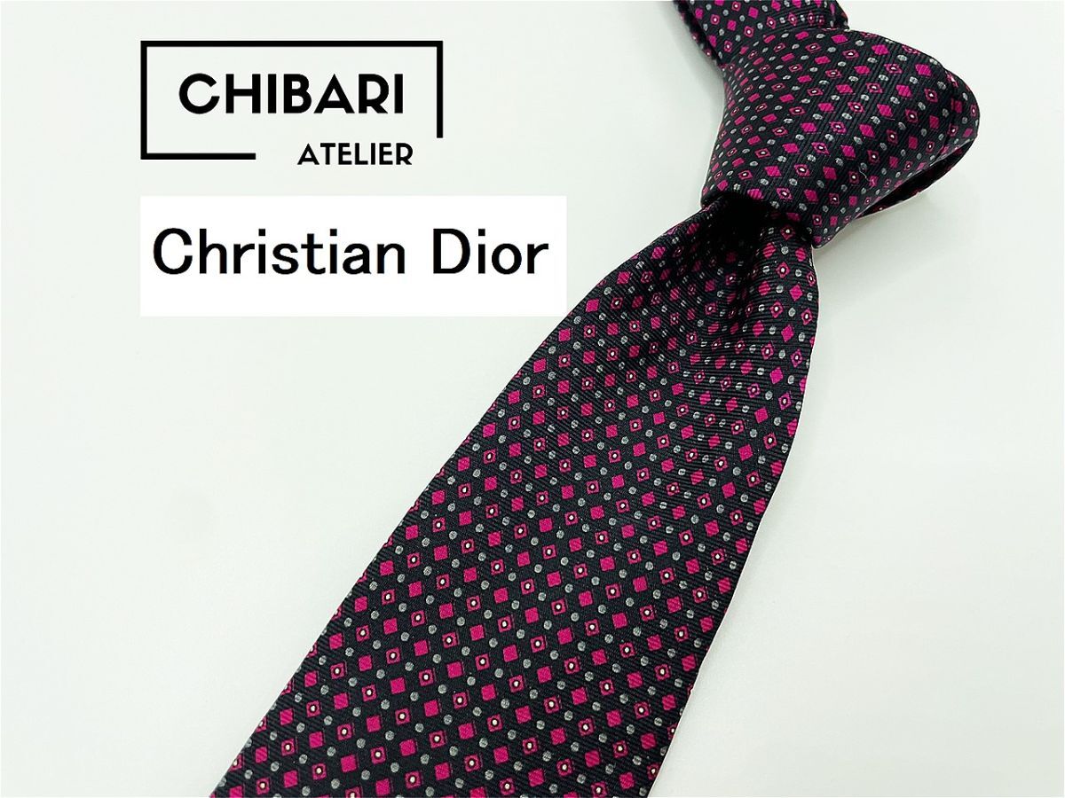 [ очень красивый товар ]ChristianDior Dior точка рисунок галстук 3шт.@ и больше бесплатная доставка мужской оттенок черного 0904107