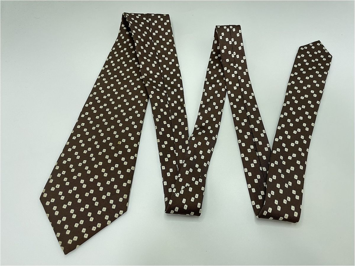 【美品】Ralph Lauren　ラルフローレン　ドット柄 ネクタイ 3本以上 送料無料 メンズ ブラウン　1002074_画像3