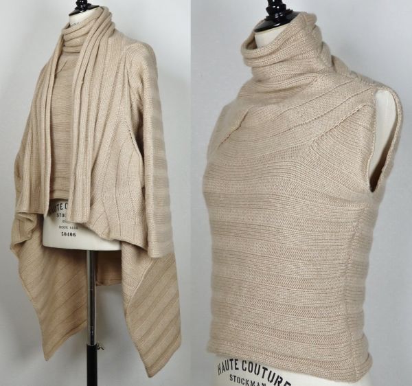 Brioni cashmere sleeveless knit size 44 cardigan size 42 ブリオーニ カシミヤ ニット トップス カーディガン アンサンブル c0119_画像2