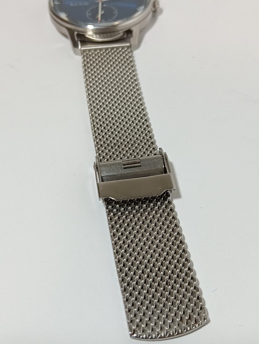 1円【良品/稼働】Paul Smith ポールスミス 腕時計 6323-T024041 デイト　ブルー文字盤　メンズ_画像9