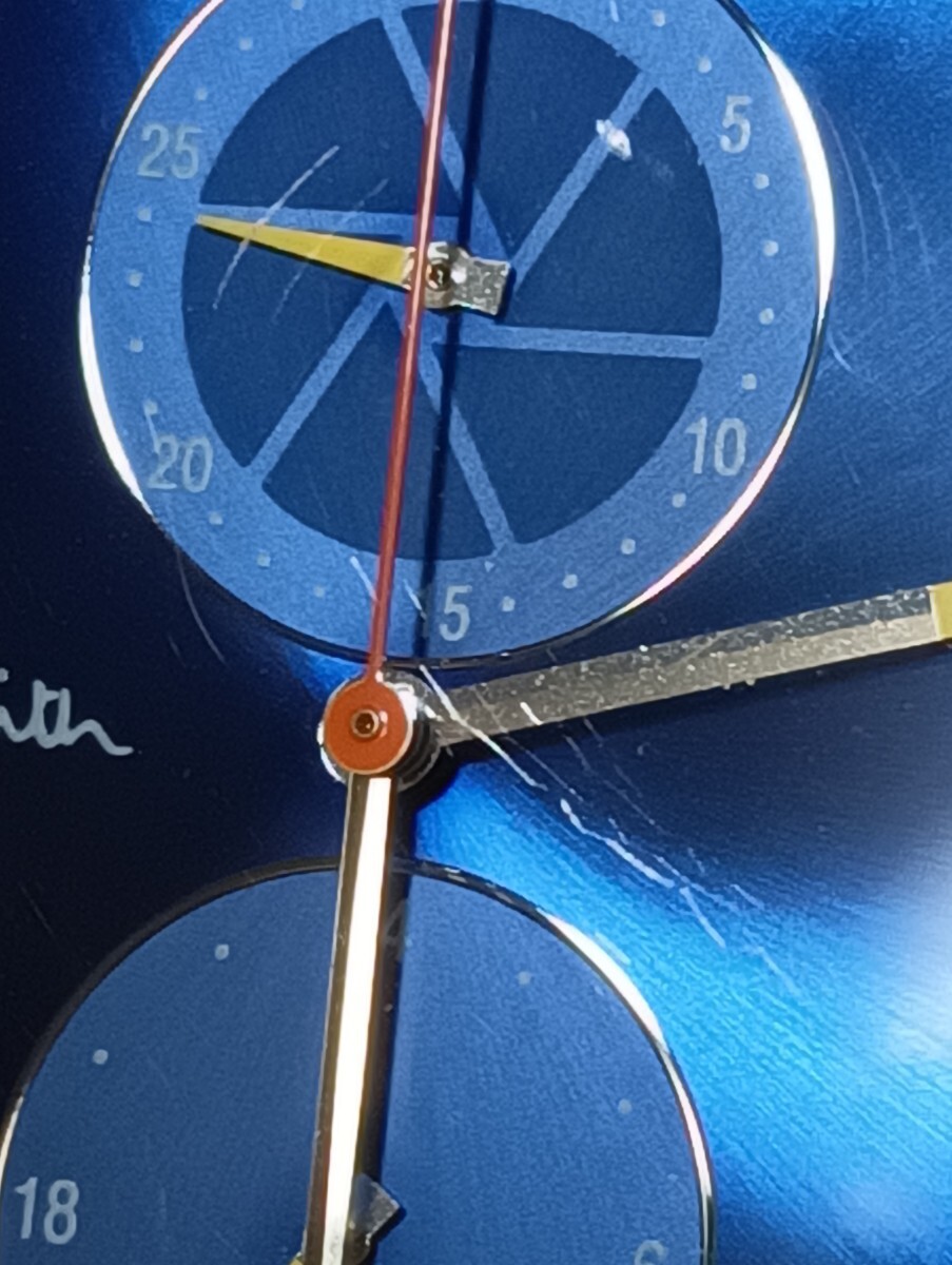 1円【良品/稼働】Paul Smith ポールスミス 腕時計 6323-T024041 デイト　ブルー文字盤　メンズ_画像10