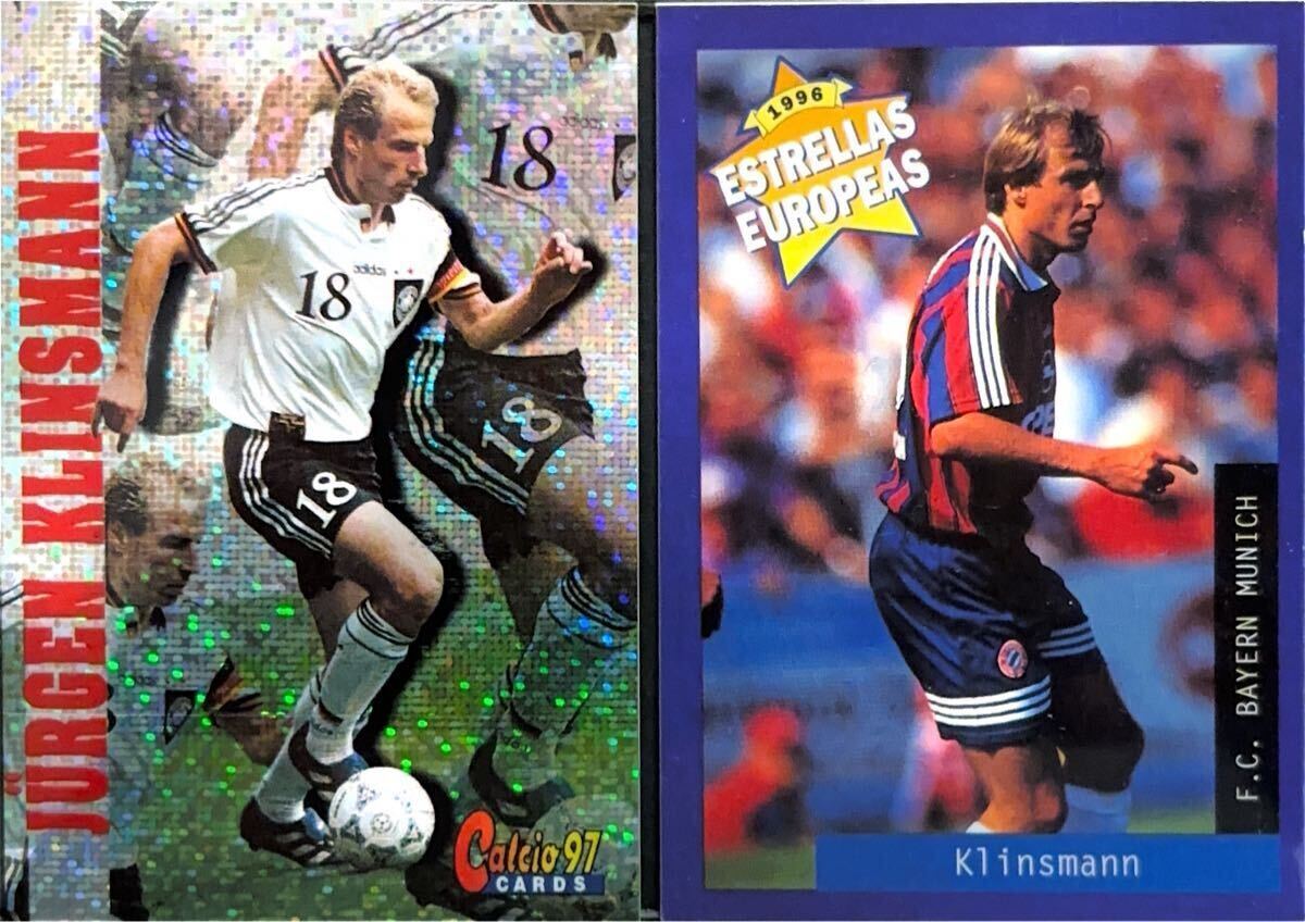 PANINI Calcio Cards 97 NO.117 Estrellas Europeas 1996 NO.71 Jurgen Klinsmann 2枚_画像1