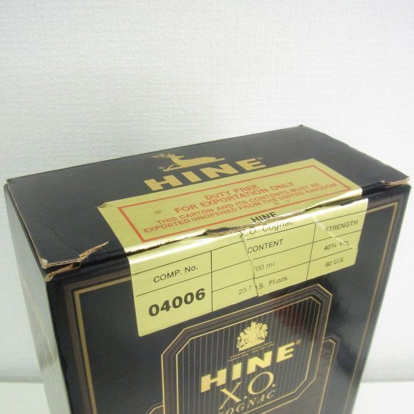 Y222-X3-72778 HINE ハイン X.O. コニャック 700ml 40％ №04006 ※目減りあり 現状品②_画像6