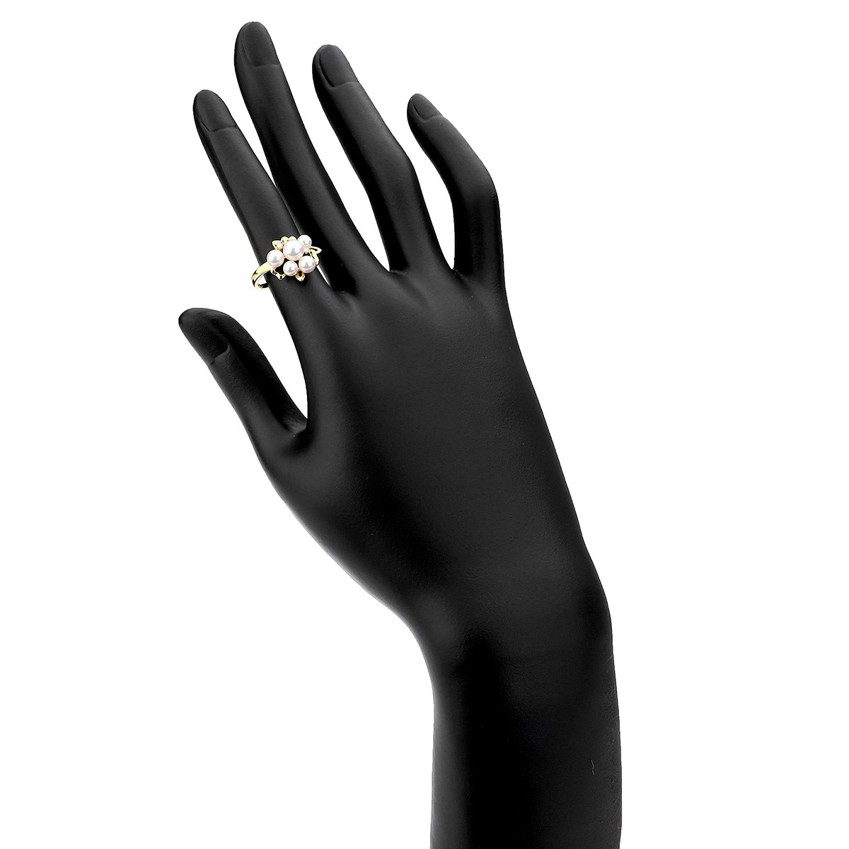 タサキ パールリング 指輪 アコヤ真珠 イエローゴールド K18YG 10号 TASAKI 中古 返品OK_画像4