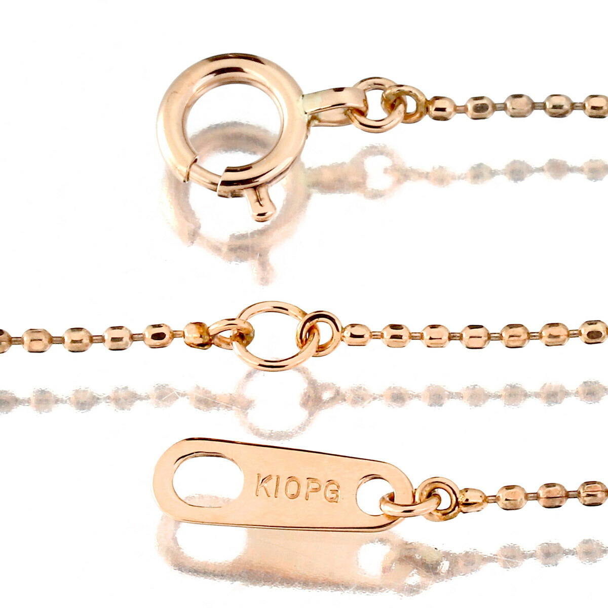 ペンダントネックレス ダイヤモンド ピンクゴールド K10PG 中古 返品OK_画像3