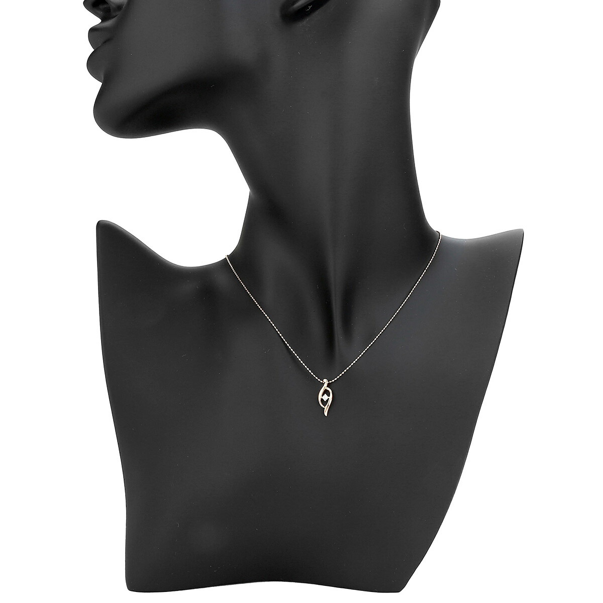 ペンダントネックレス ダイヤモンド ピンクゴールド K10PG 中古 返品OK_画像4