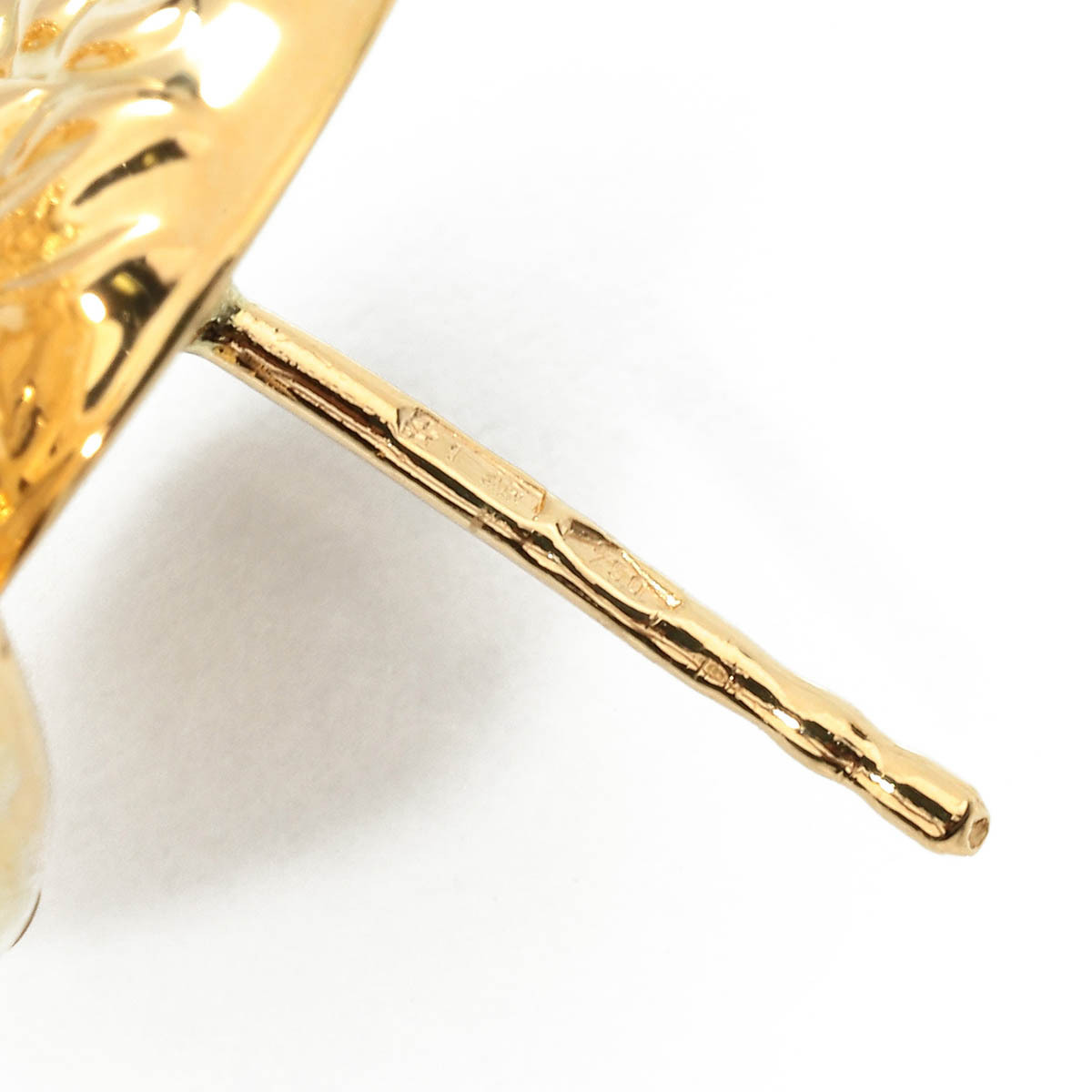 ウノアエレ ピアス イエローゴールド K18YG UNOAERRE 中古 返品OK_画像5