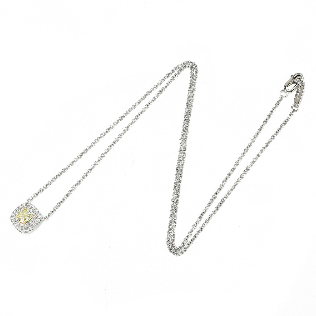 ティファニー ソレスト イエロー＆クリアダイヤ ペンダントネックレス イエローダイヤモンド 0.32ct ダイヤモンド_画像5