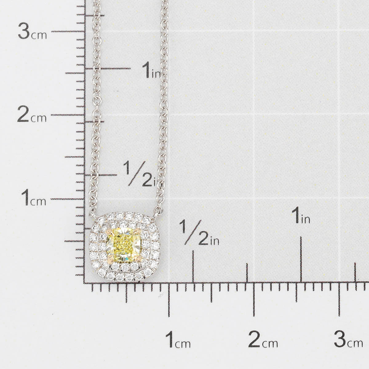 ティファニー ソレスト イエロー＆クリアダイヤ ペンダントネックレス イエローダイヤモンド 0.32ct ダイヤモンド_画像7