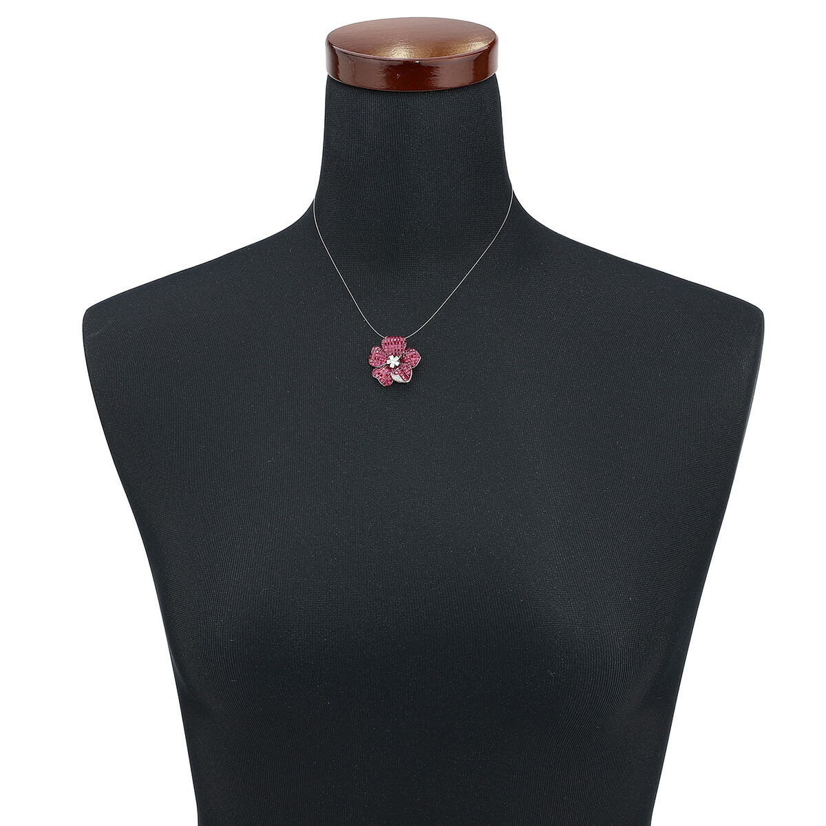 ペンダントトップ ルビー 0.26ct ホワイトゴールド K18WG 中古 返品OK_画像4