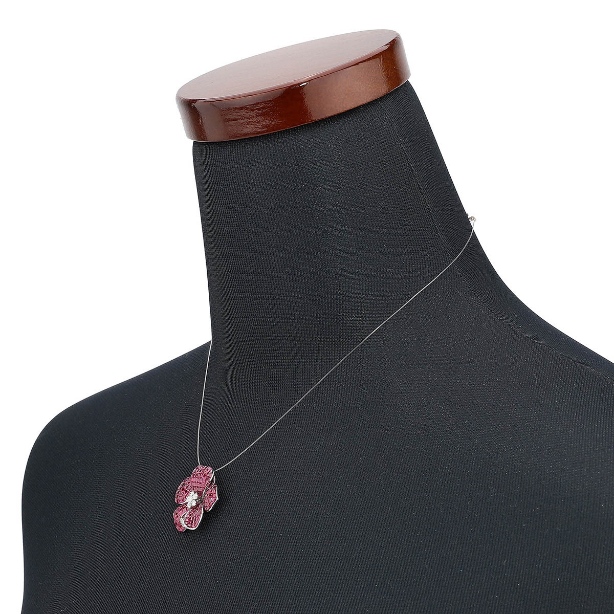 ペンダントトップ ルビー 0.26ct ホワイトゴールド K18WG 中古 返品OK_画像5