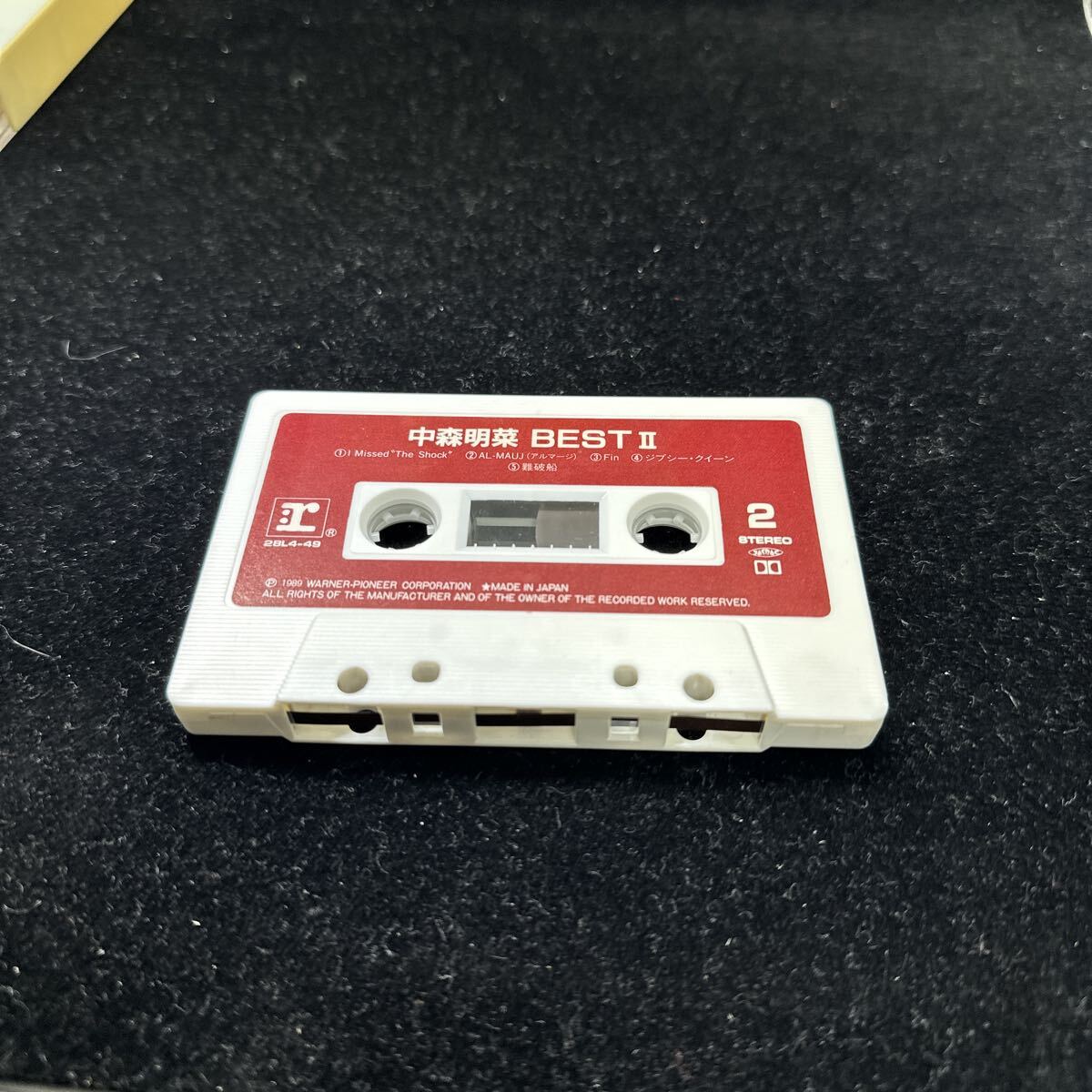 希少CT!! 中森明菜 AKINA NAKAMORI BEST II ベスト Ⅱ 2 28L4-49 カセットテープ 昭和アイドル ノンフィクションエクスタシー TATTOO_画像6