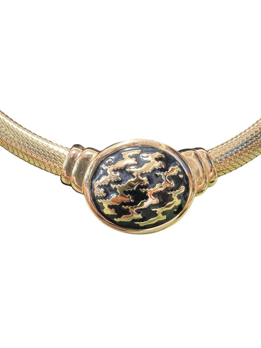 Christian Dior クリスチャンディオール チョーカー ネックレス ゴールドカラー ヴィンテージ_画像2