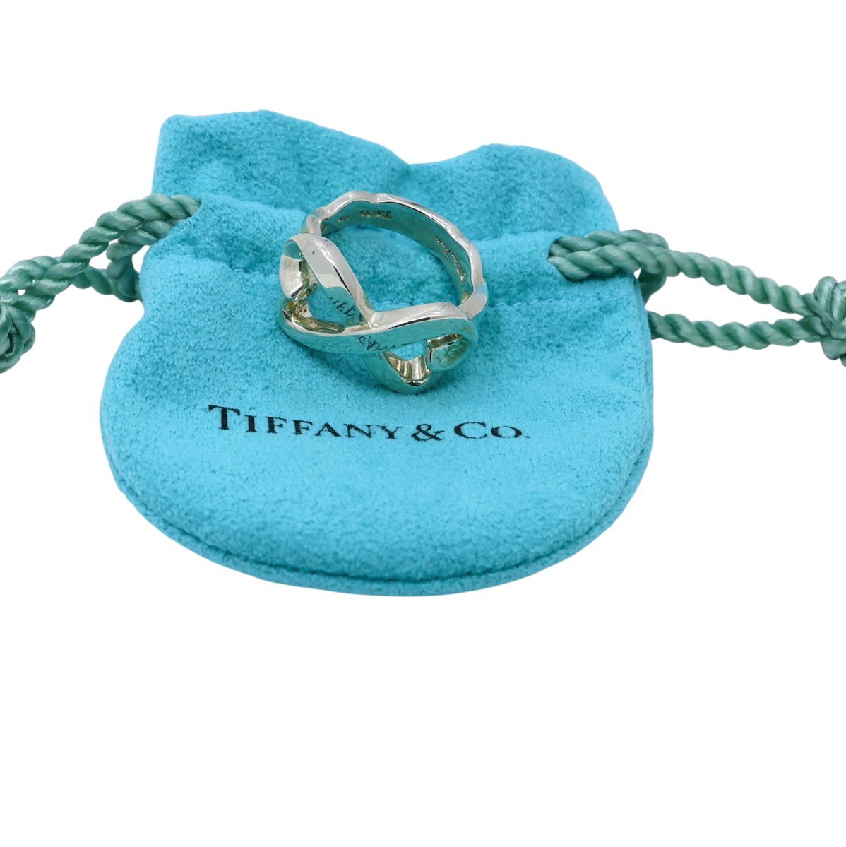 ■ 1円 ～ 正規 中古 美品 ■ ティファニー Tiffany ■ パロマ ピカソ ダブル ラビングハート リング ■ 指輪 約 9号 シルバー 925 アクセ_画像10