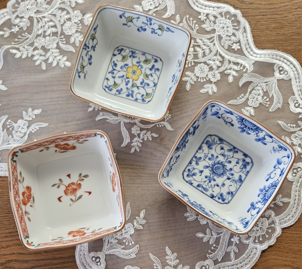 たち吉 はないろ 角鉢 三ッ鉢揃 桐箱 新品_画像3
