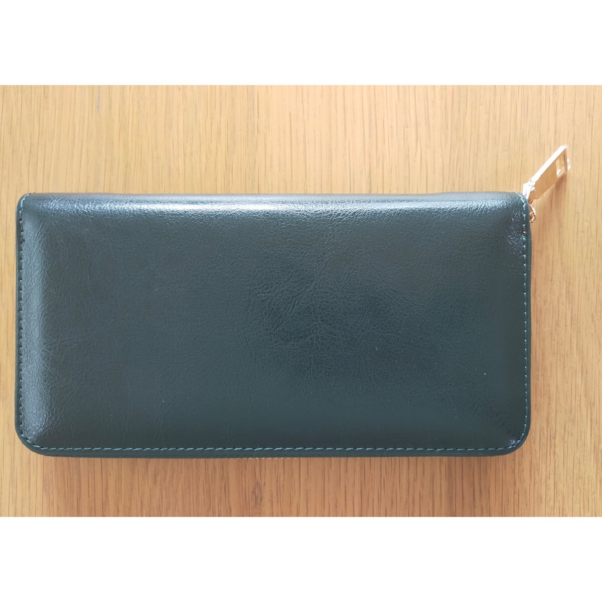 高級牛革 財布 緑 グリーン メンズ 長財布 ラウンドファスナー 大容量 レザー おしゃれ レディース かっこいい かわいい 旅行 お出かけ_画像4