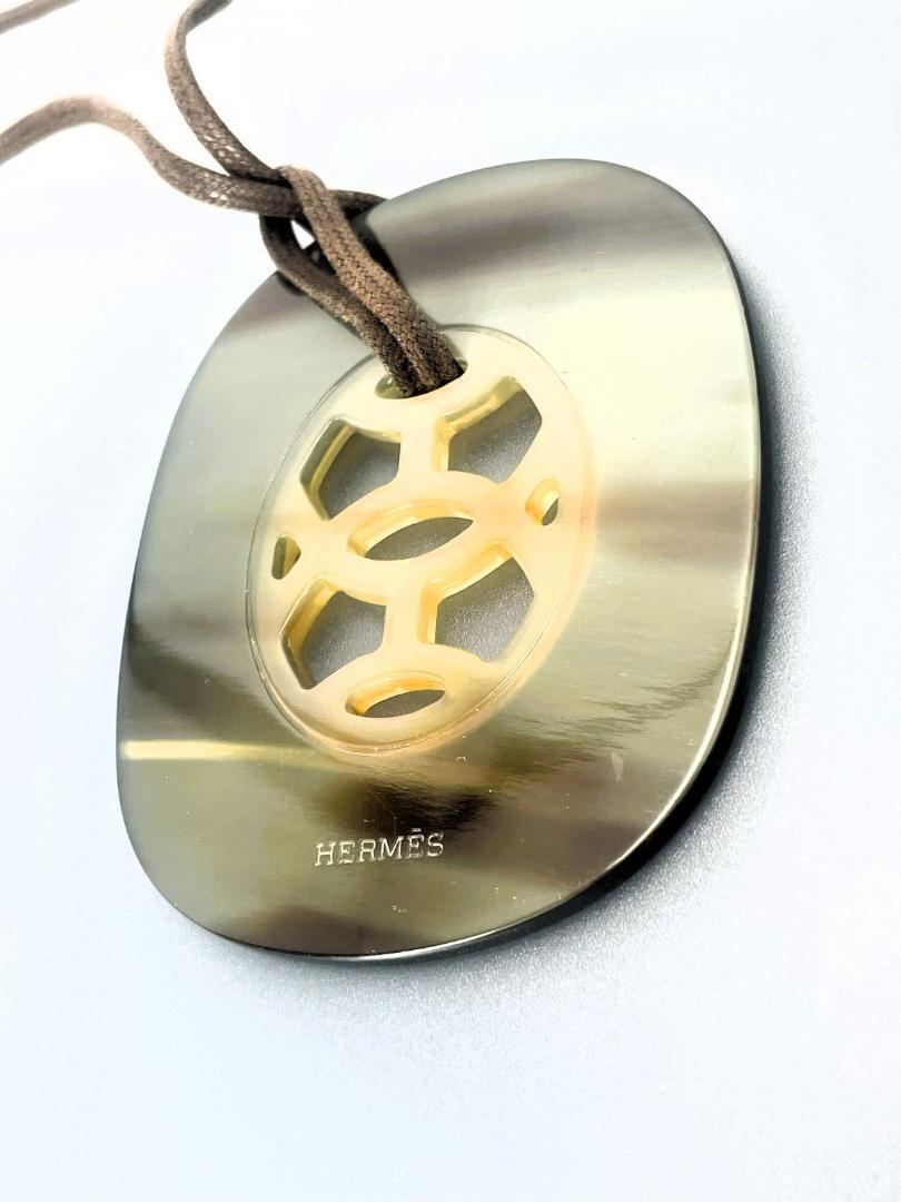 最終値下げ HERMES ネックレス ペンダント リフトGM バッファローホーン_画像6