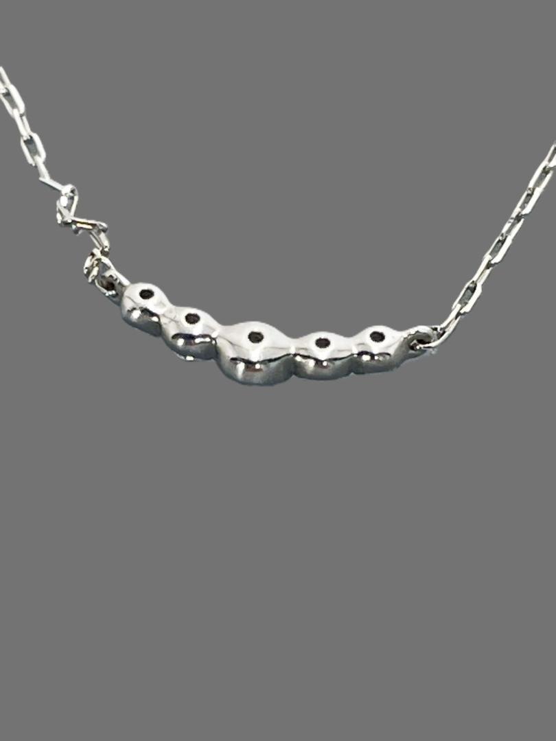 ４℃ ネックレス K10 ダイヤモンド ホワイトゴールド レディース_画像5